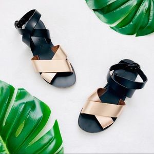 KYMA Patmos leather crisscross-strap sandals